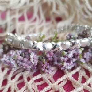 Chic Sterling Silver Heart Bracelet